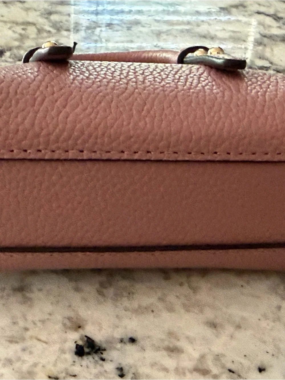 kate spade Mauve Pink Mini Dome Satchel Keychain